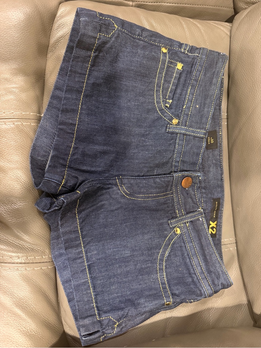 Express Dark Blue Denim Jean Shorts